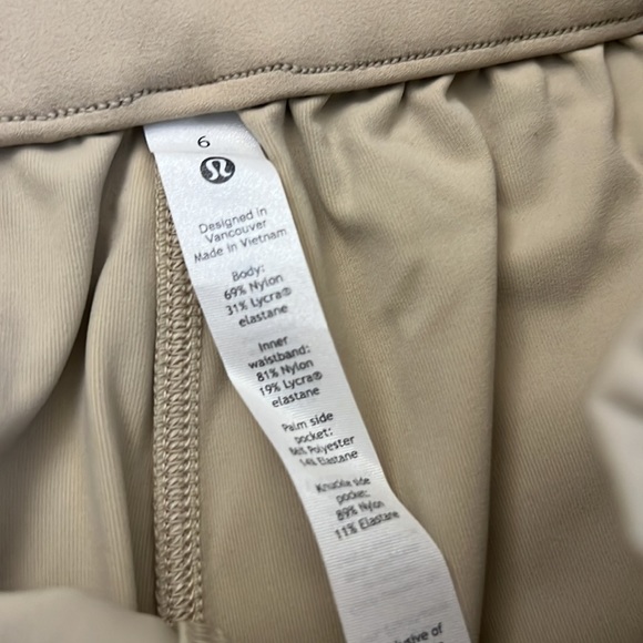 NWT Lululemon Stretch High-Rise Pant 7/8 Pant in Trench/Tan - Picture 6 of 7